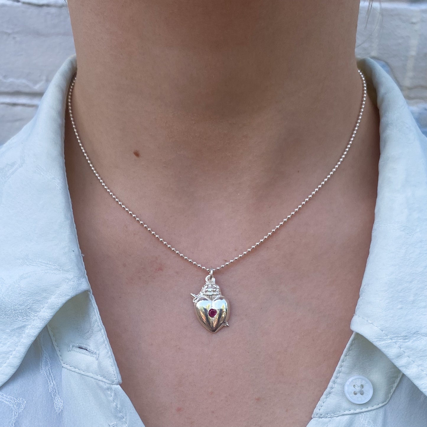 Crown Heart Pendant