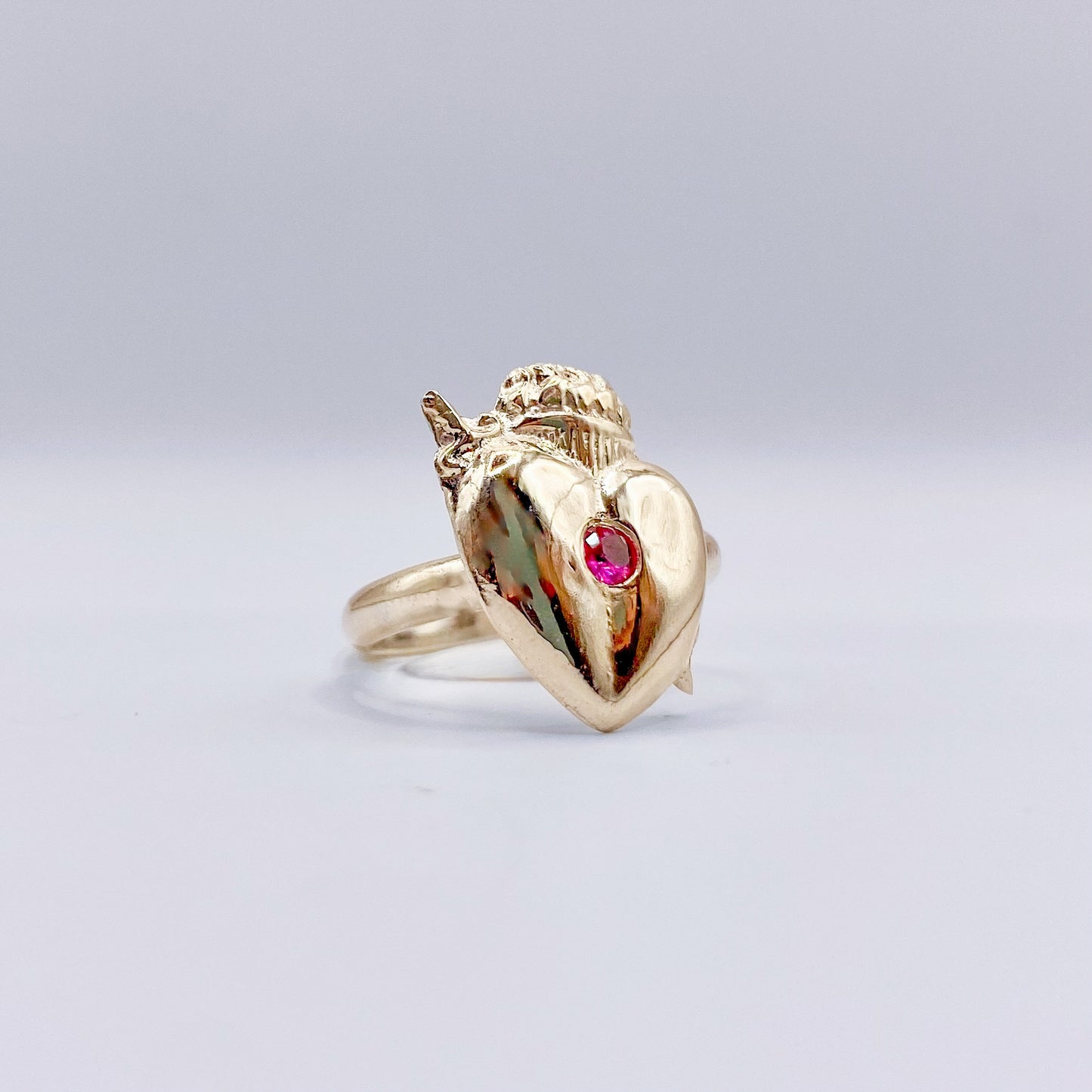 Crown Heart Ring