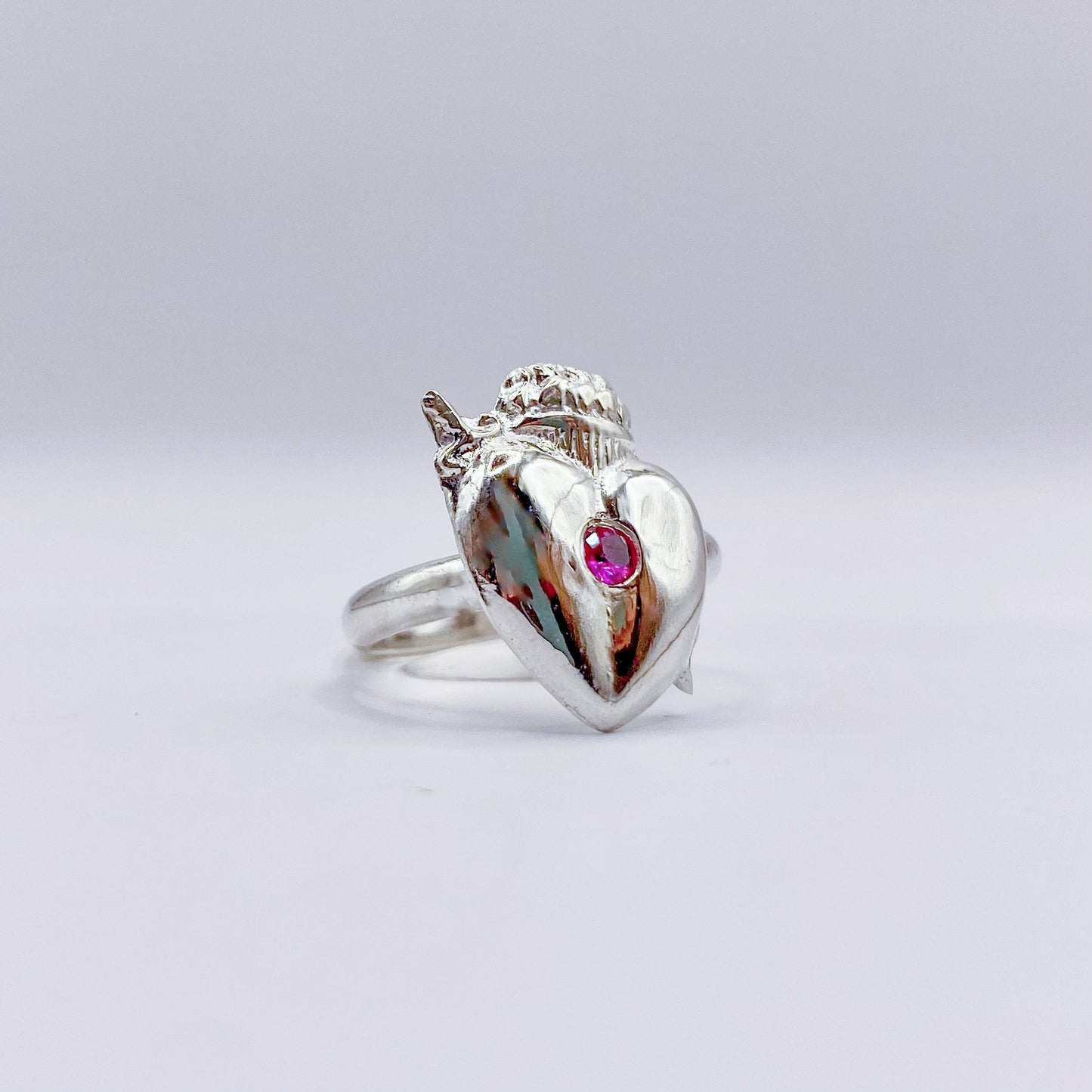 Crown Heart Ring