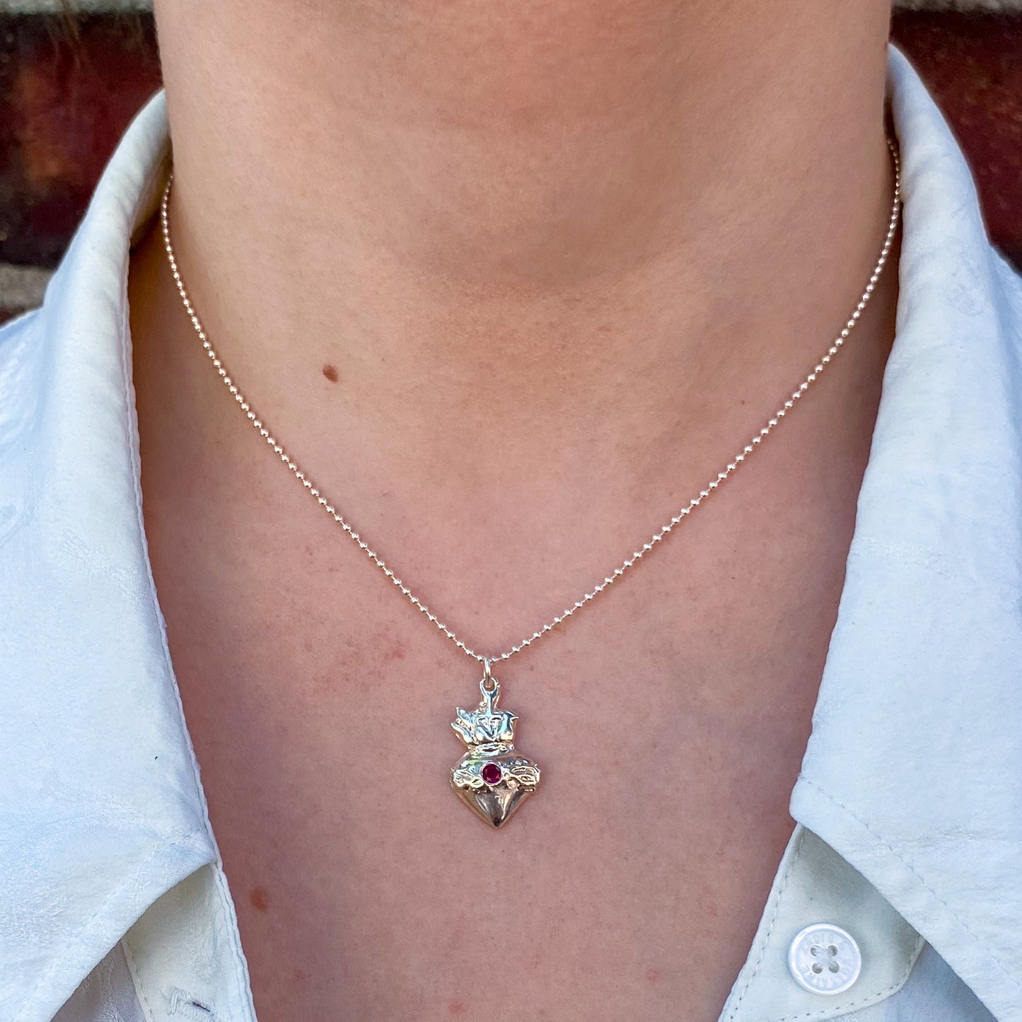 Flaming Heart Pendant